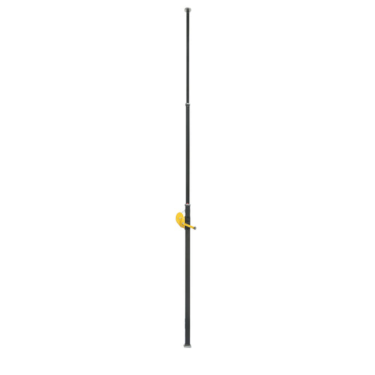 Manual winch telescopic mast