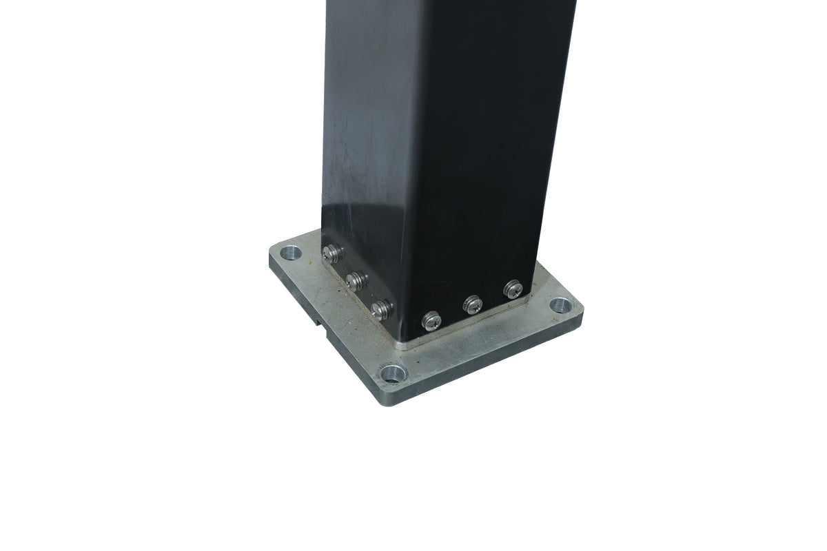 Manual winch telescopic mast