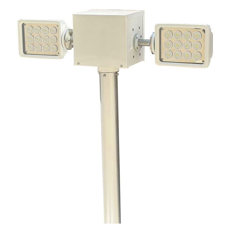 Vehicle roof mounted foldable light