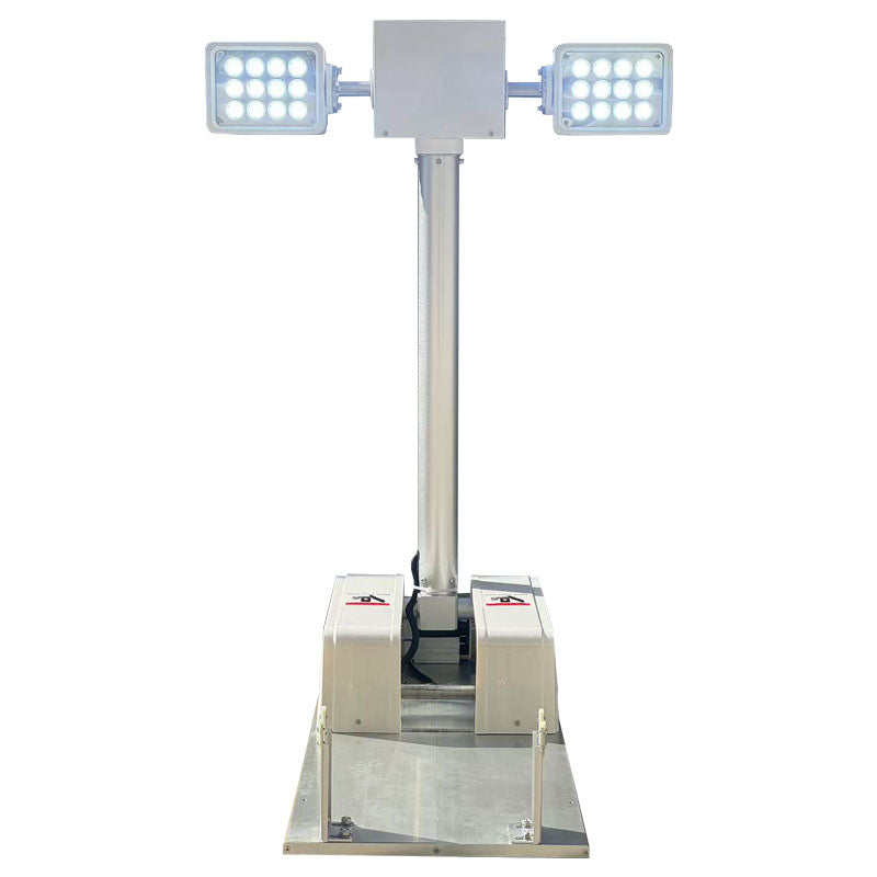 Vehicle roof mounted foldable light