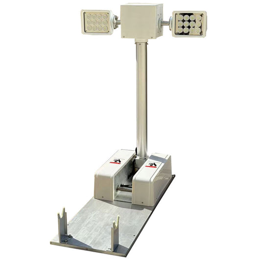 Vehicle roof mounted foldable light