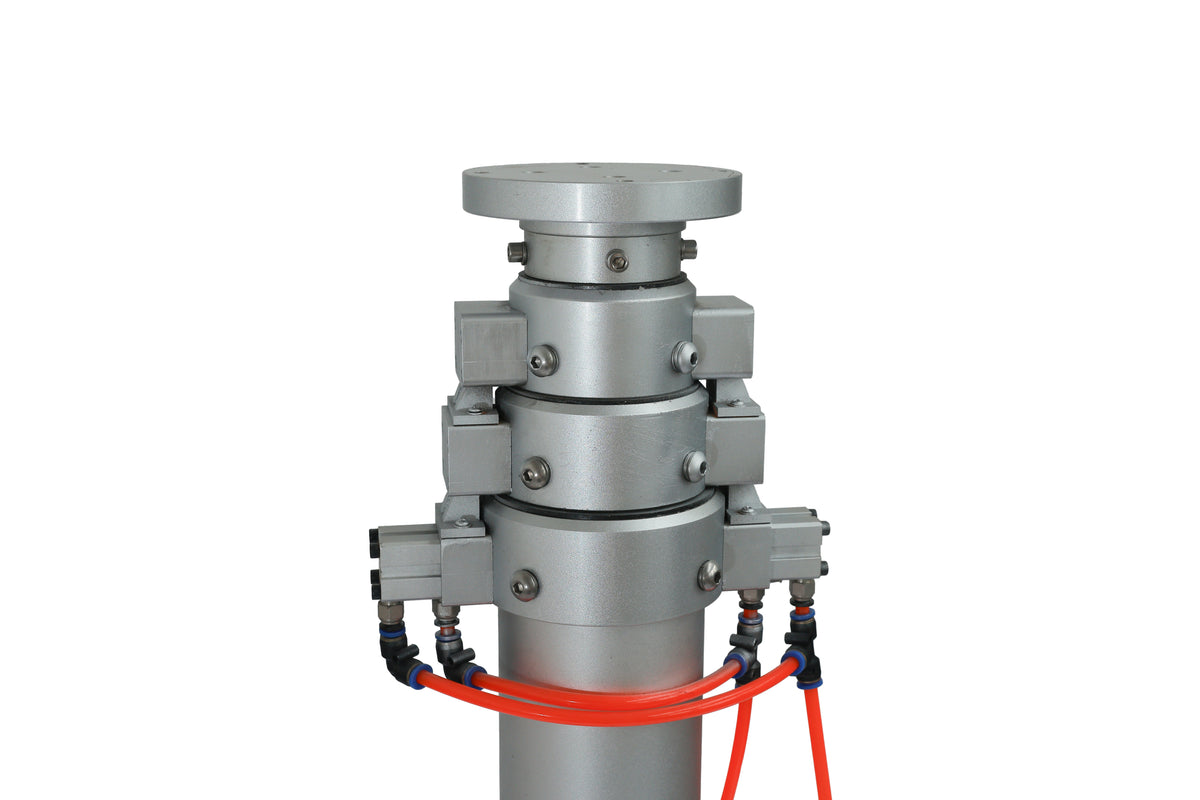 Self locked and dislocked telescopic mast